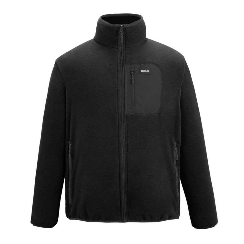 Regatta Mens Frankie Full Zip Fleece Jacket / Black